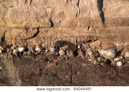 Geological Detail Image Mesozoic Rock Landscape Close Up