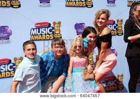 LOS ANGELES - APR 26:  Crash And Bernstein at the 2014 Radio Disney Music Awards at Nokia Theater on April 26, 2014 in Los Angeles, CA