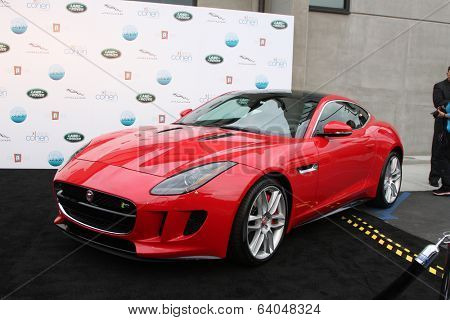 LOS ANGELES - APR 25:  2014 Jaguar F Type Coupe at the 2014 LA Modernism Show Opening Night at 3Lab on April 25, 2014 in Culver City, CA