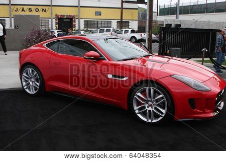 LOS ANGELES - APR 25:  2014 Jaguar F Type Coupe at the 2014 LA Modernism Show Opening Night at 3Lab on April 25, 2014 in Culver City, CA