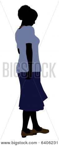 Bedstemor Illustration silhuet