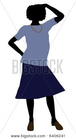 Bedstemor Illustration silhuet