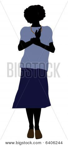 Bedstemor Illustration silhuet