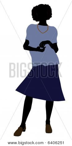 Bedstemor Illustration silhuet