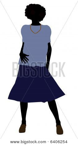 Bedstemor Illustration silhuet