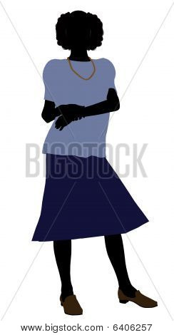 Bedstemor Illustration silhuet