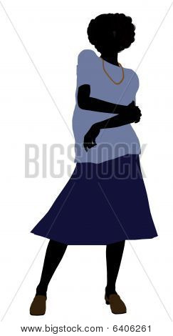 Bedstemor Illustration silhuet