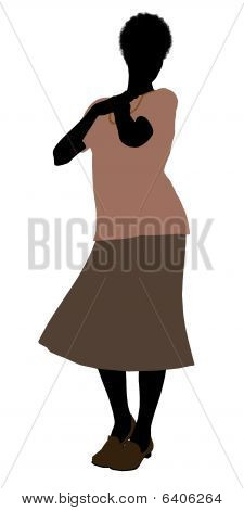 Bedstemor Illustration silhuet