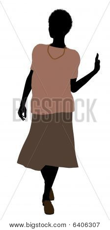 Bedstemor Illustration silhuet
