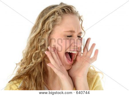 Smuk blondine Hollering