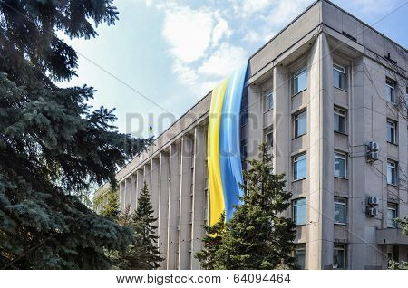 Flag On City Hall