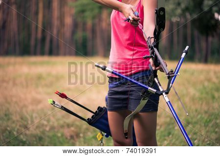 Woman with the bow