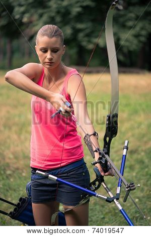 Woman with the bow
