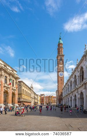 The Basilica Palladiana At The Piazza Signiori In Vicenza