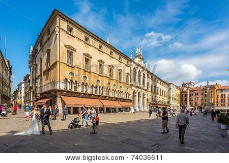 Building At The Piazza Signiori In Vicenza