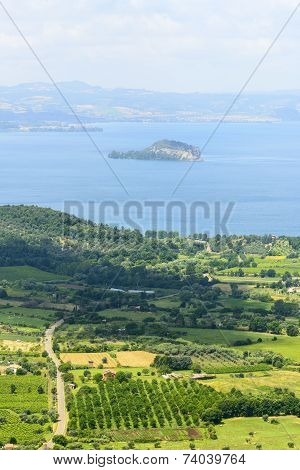 Bolsena Lake From Montefiascone