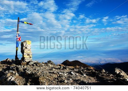 Negoiu Peak (2535m) in the Transylvanian Alps, Romania