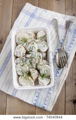 Cooked Baby Potato With Chives