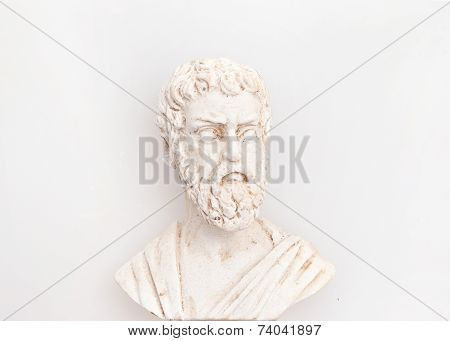 Head of Sophocles sculpture