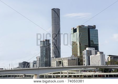 Brisbane cityscape with Victoria bridge