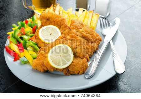 Schnitzel With French Fries