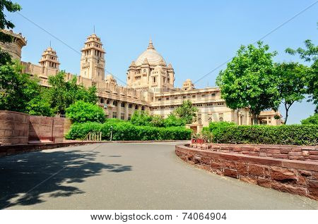 Outside View Of Umaid Bhawan Palace Of Rajasthan