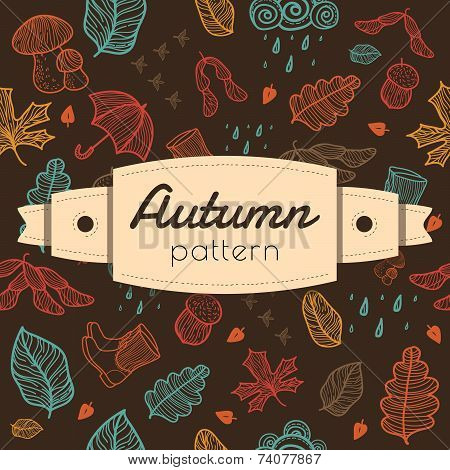 background with autumn stuff