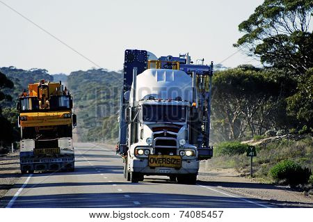 When Two Big Australian Trucks Cross