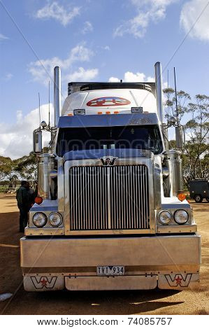 A Large Australian Truck Parked