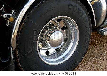 Detail Of A Large Australian Wheel