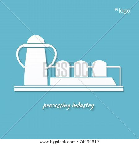 Industrial plant  vector