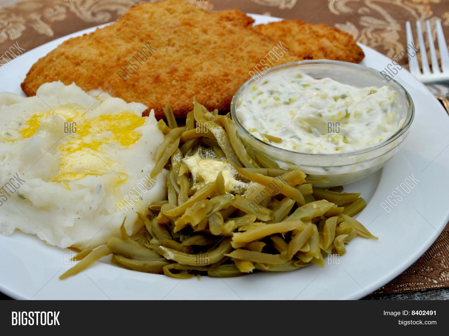 Baked Fish Dinner Image & Photo (Free Trial) | Bigstock