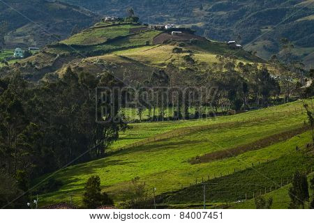 Ingapirca town in Canar Ecuador