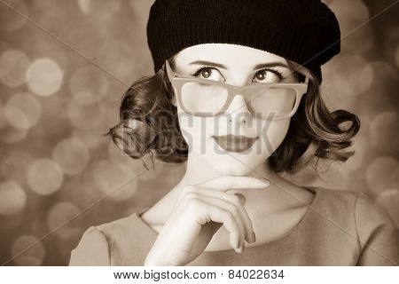 Beautiful Girl In Glasses