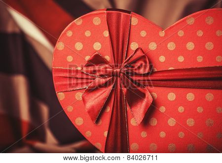 Valentines Gift In Heart Shape.