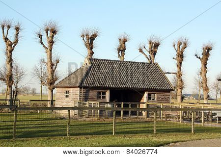 Wooden barn