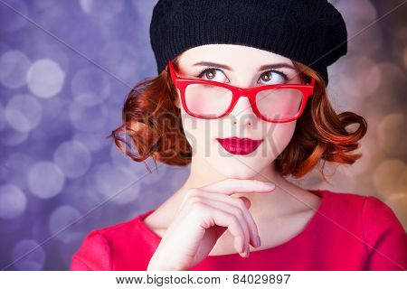 Beautiful Girl In Glasses