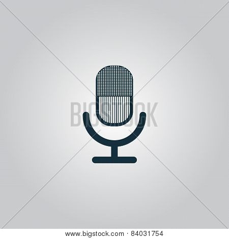 retro microphone icon