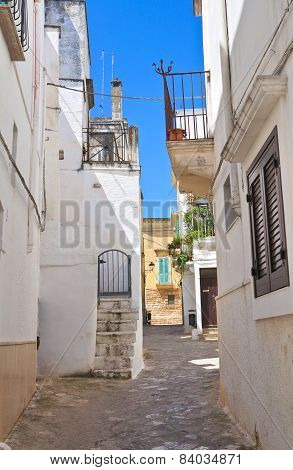 Alleyway. Fasano. Puglia. Italy.