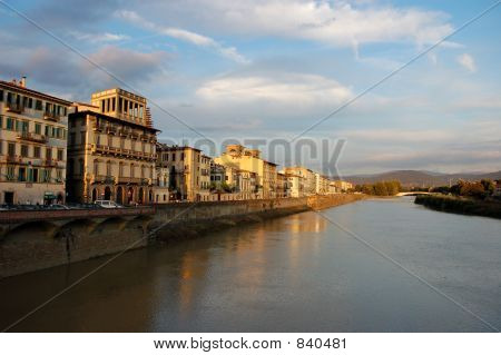 피렌체, 이탈리아의 리버 사이드 보기