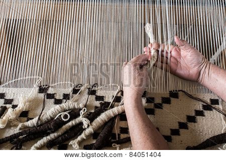 Hungarian homespun weaving.