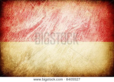 Granica przetarł flaga serii tła. Indonezja.