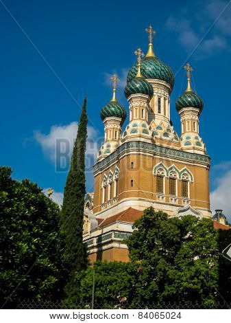 St Nicholas Russian Orthodox Cathedral In Nice, France