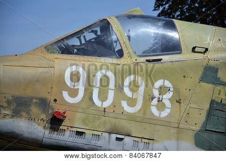 Cockpit Of An Old Military Plane