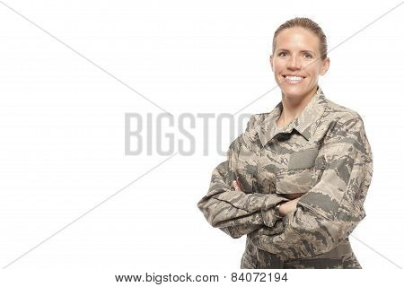 Happy Female Airman