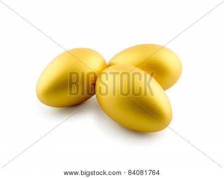 Eggs Isolated On White Background