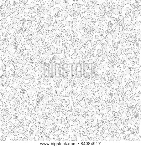 veggies seamless pattern