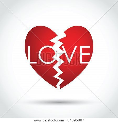 broken love heart