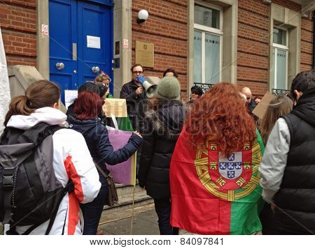 Crowd at Migrant Demonstration