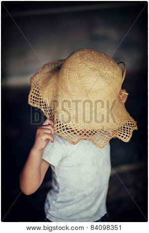 the kid with an hat face